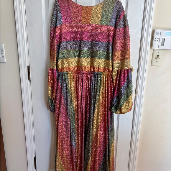 Farm Rio Sequin Midi Dress XL - Picture 6 of 7